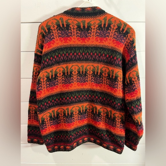 🧡ARCOHI’S – Cardigan en alpaga à motifs – Taille L (voir mesures) - Picture 8 of 10